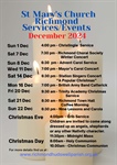 Advent and Christmas at St Mary's, December 2024 - all are welcome